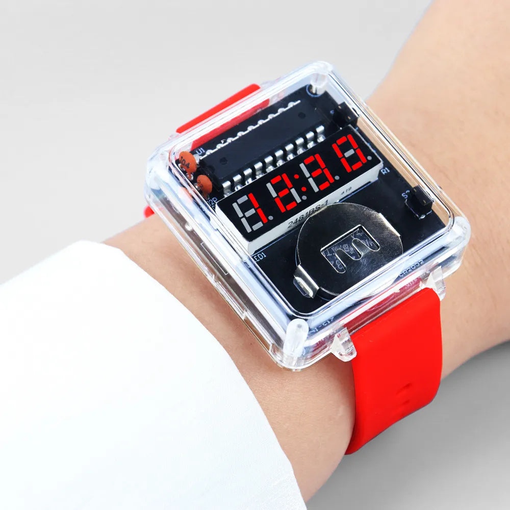 ZeitPixel LED-Armbanduhr DIY Löt-Bausatz